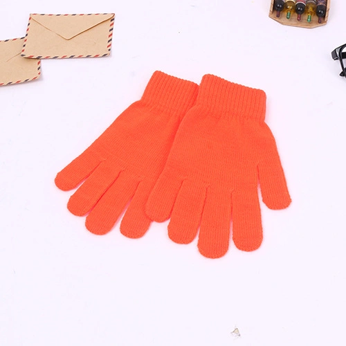 Bright Neon Color Winter Warm Knit Magic Gloves Promotional Low Price