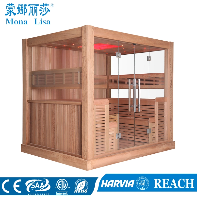 Multi-User Type Luxury 8-10 People Wooden Sauna Room (M-6046)