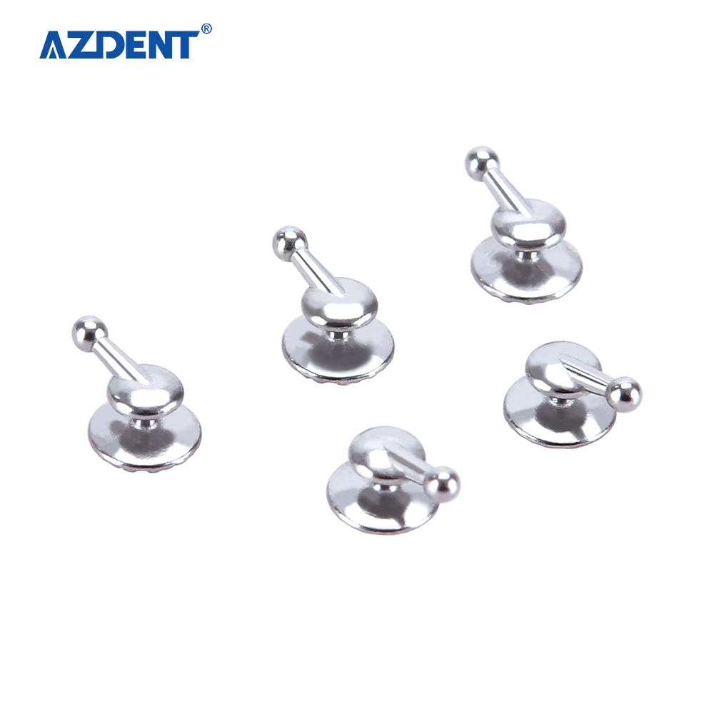 Azdent Dental Orthodontic Bondable Lingual Buttons with Hook Round Base