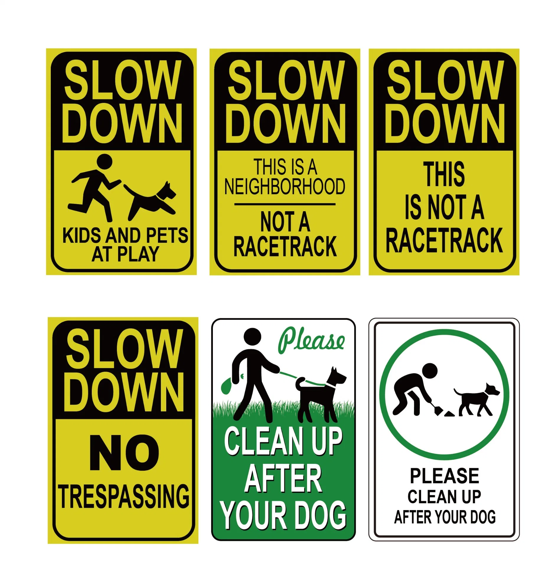 Customized Europe Standard Aluminum Road Reflective Traffic Roadway Safety Warning Sign