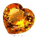 Loose Gemstone Heart Shape Citrine for Jewelry