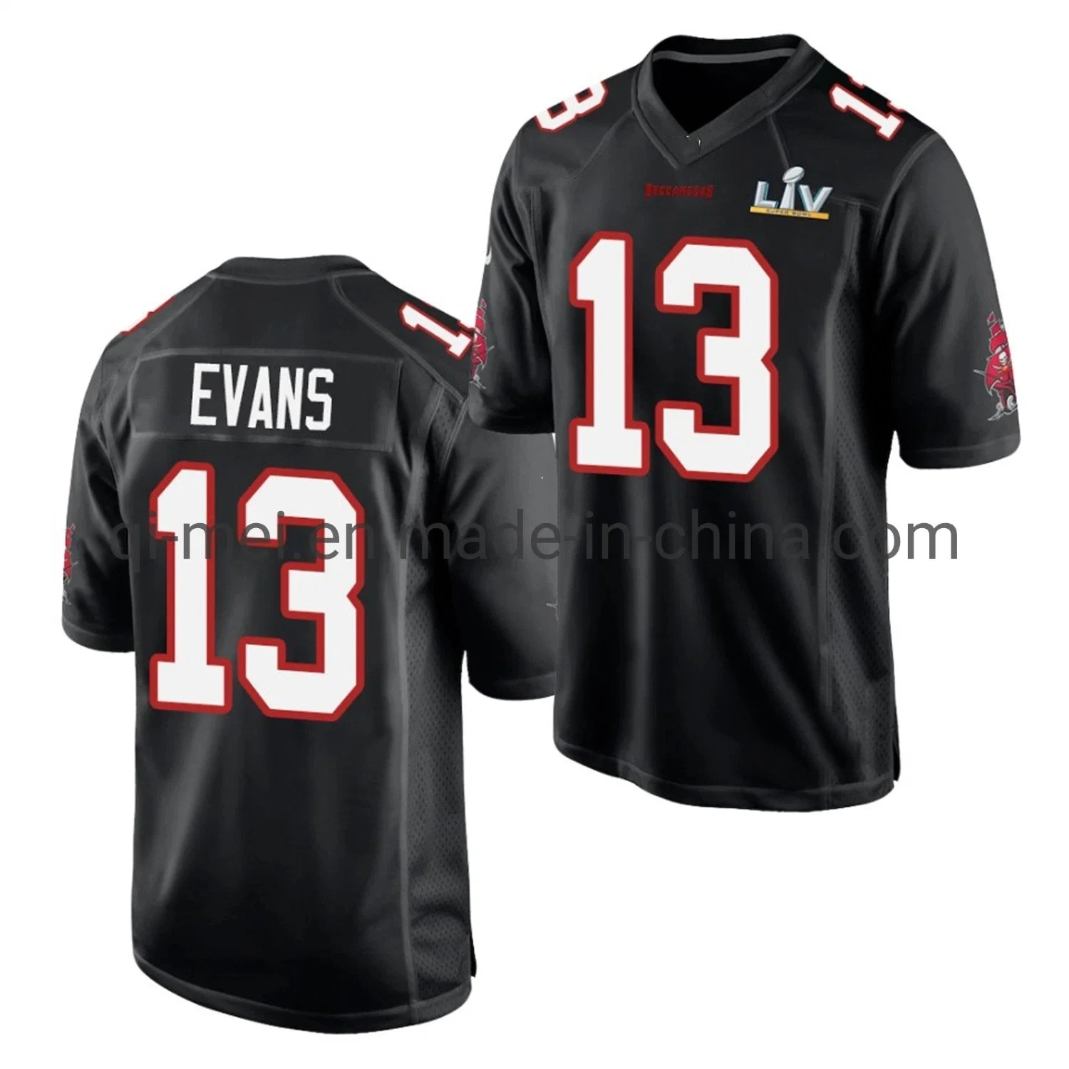 2021 Super Bowl LV Champions Mike Evans Buccaneers se remportant Maillots de football alternatifs