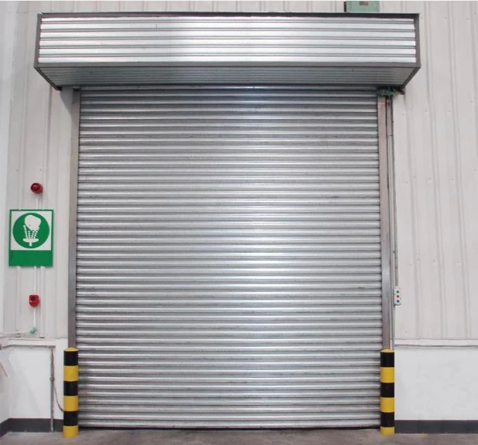 Industrielle Außen-Und Innen-Brandschutz Automatische Sicherheit Stahl Metall Rolling Shutter Roll Up Verzinkter Stahl Rolling Gate