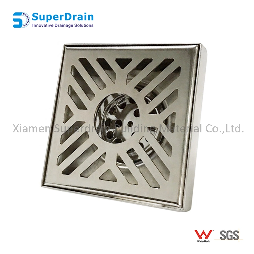 High quality/High cost performance  Grate Hair Strainer Square Drainer Shower Trap Waste