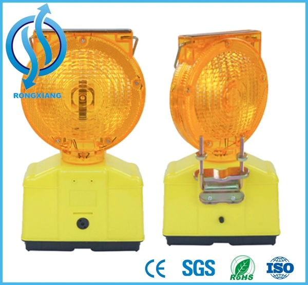 Ce & RoHS Approved Solar LED Yellow Flashing Warning Light