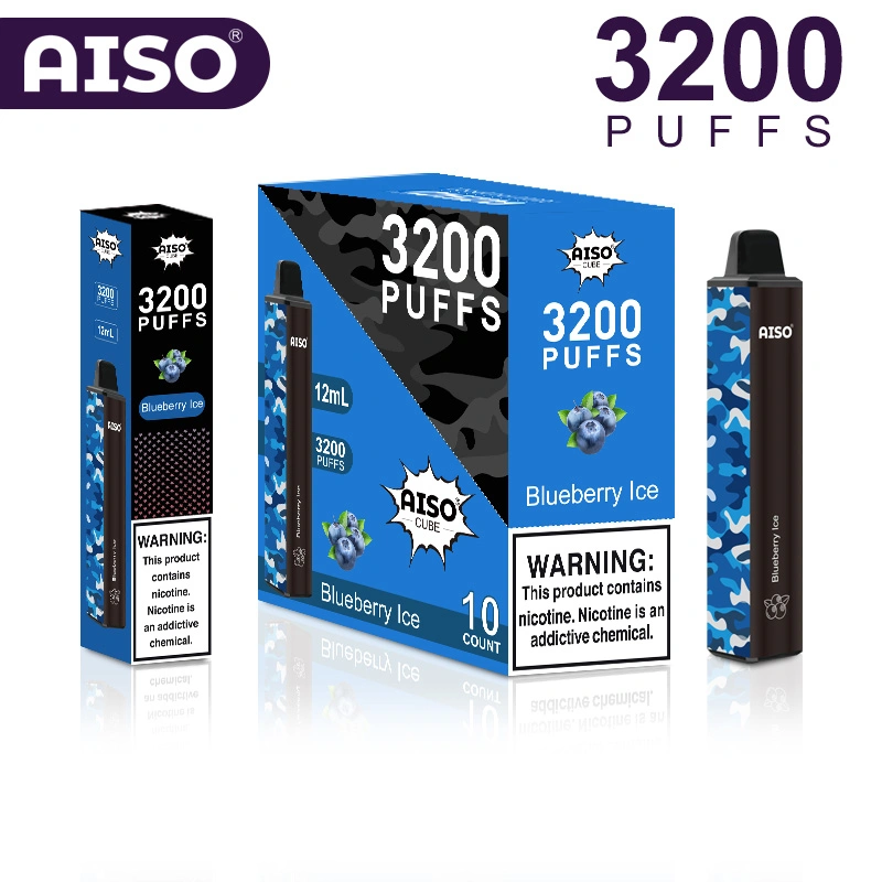 OEM 3200 Puffs cubo BARRA E desechable cigarrillo vaporizador