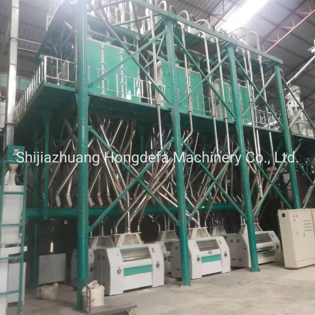 High Configuration 100t/24h Maize Flour Milling Machine with Plansifter