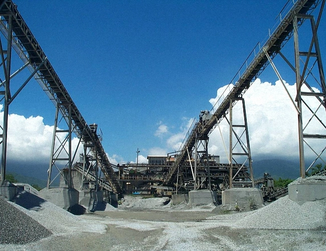 Transportador de correa resistente al calor de la minería