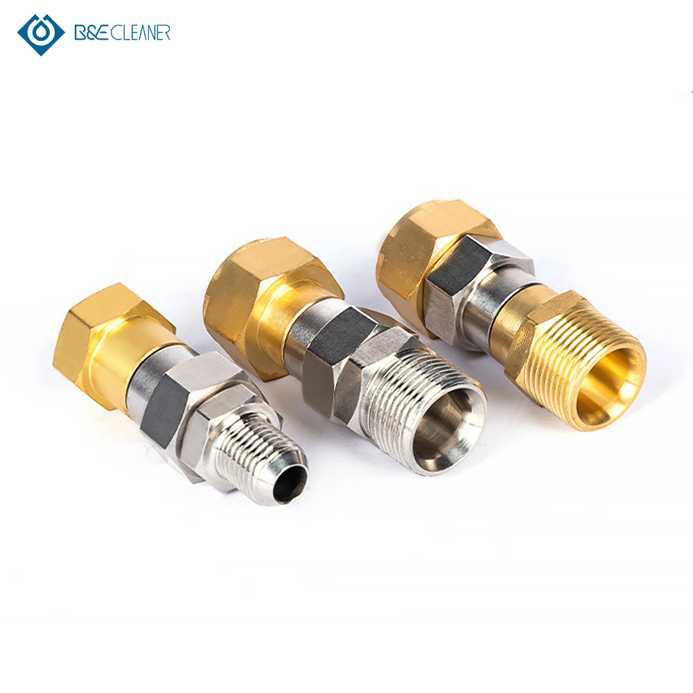 360 Degree Metric M22 14mm Connection Brass Swivel Connector Quick Coupling for Square Tube/Anti Winding Fittings
