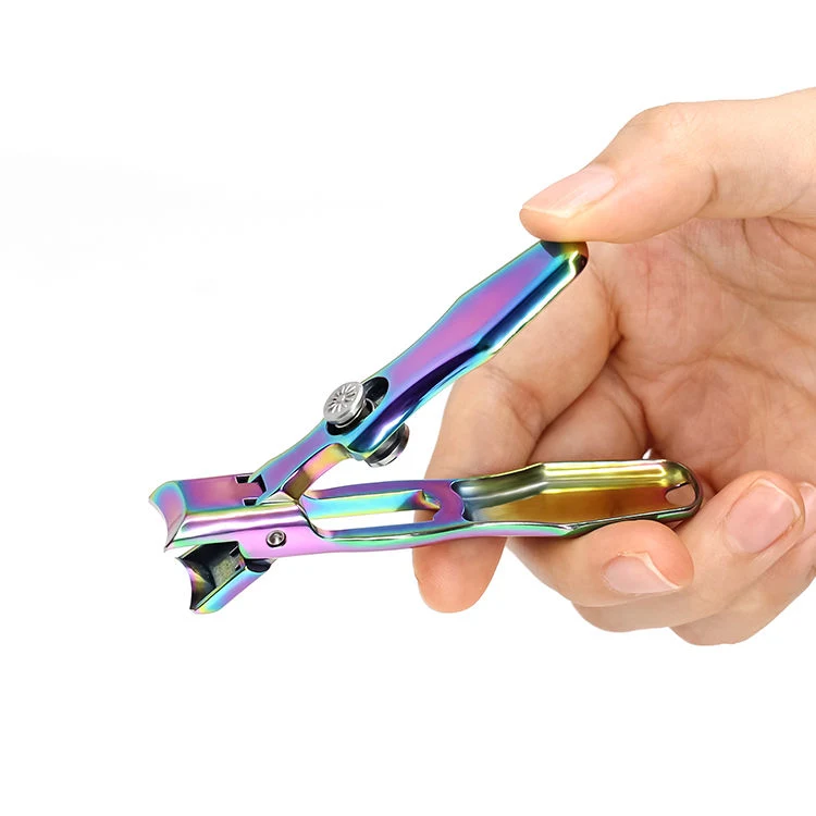 Stainless Steel Wide Jaw Manicure Pedicure Portable Nail Clipper for Thick Toenails