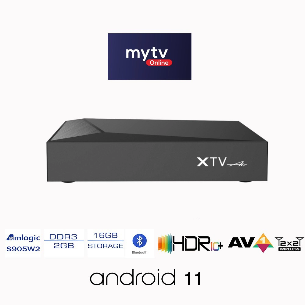 2023 New Xtv Air with Bt Remote IPTV Smart TV Box Android 11 2GB 16GB