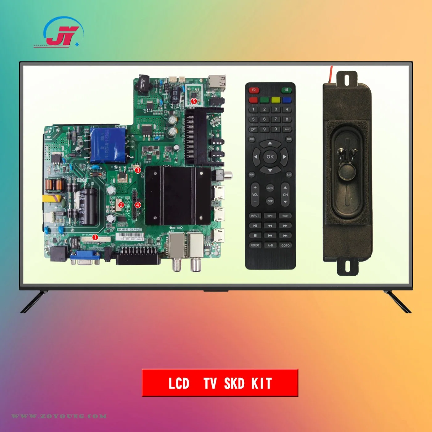 43inch FHD Smart DVB-T/C/T2 LCD LED TV with Android System Color Home Display HiFi Music Television