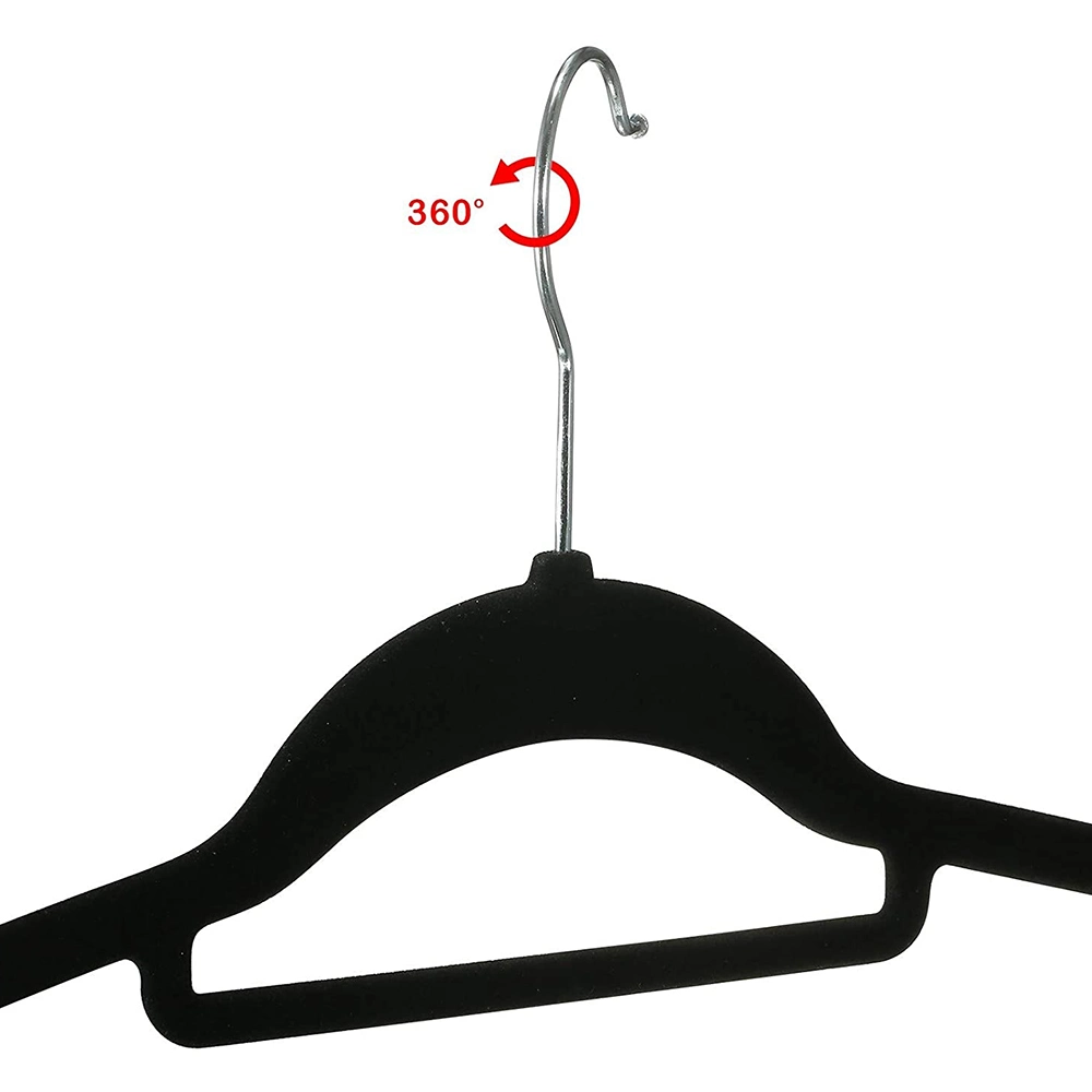 Household Non Slip Space Saving Adult Velvet Clothes Hanger