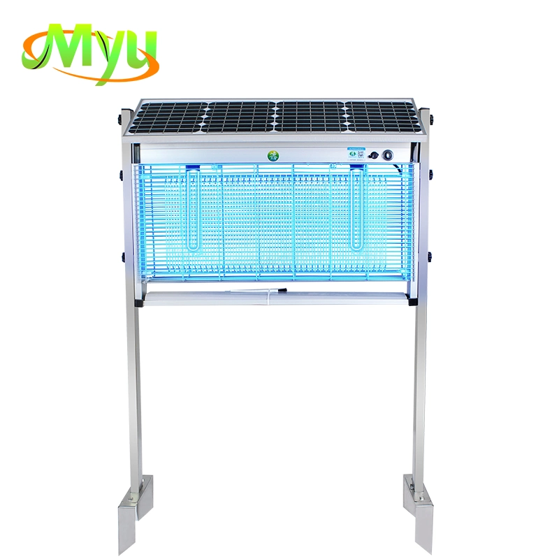 30W Portable Outdoor Wholesale UV Light Zapper Electric Rechargeable Solar Mosquito Killer Lamp