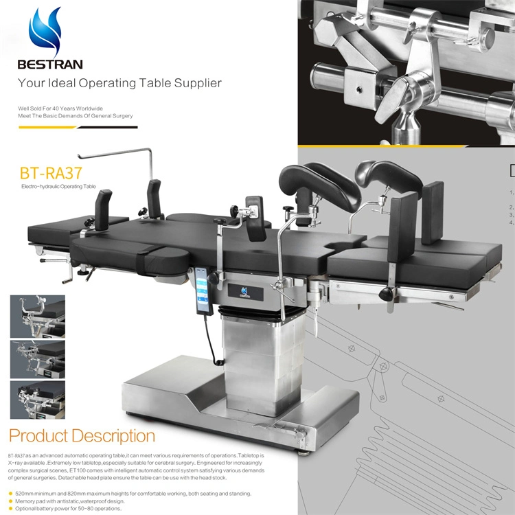 Min Height 520mm Medical Table Surgical Bed Equipment Electro Hydraulic Operating Table