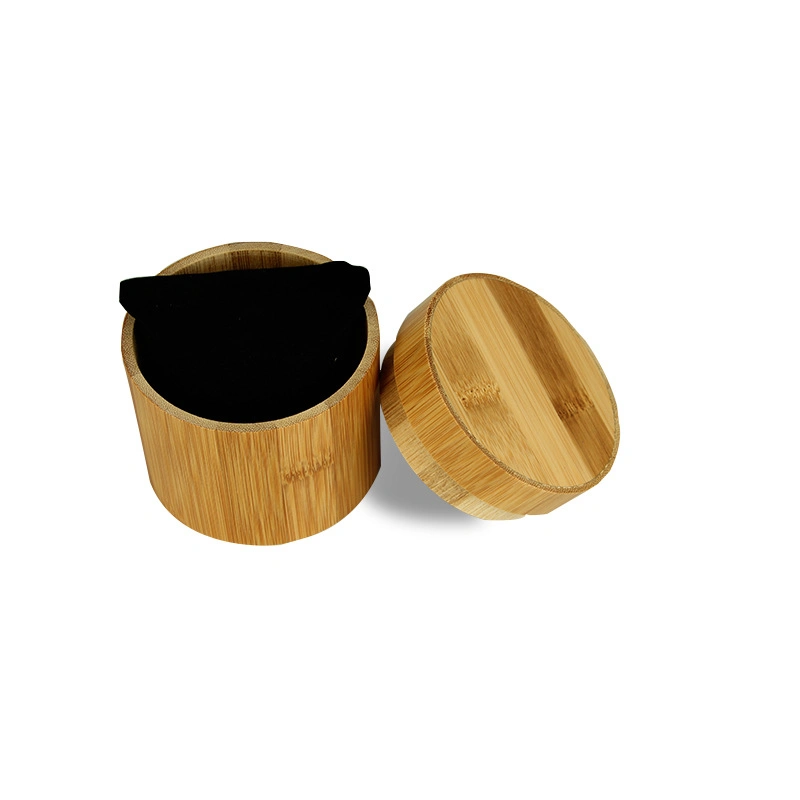 Bambú elegante logotipo personalizado único reloj de madera Embalaje