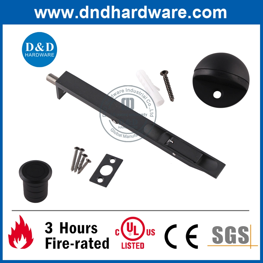 Acero inoxidable 304 CE Fuego clasificado Negro mate Construcción Interna Hardware de puerta comercial cierre de bisagra hardware de puerta instalación de puerta Accesorios de hardware