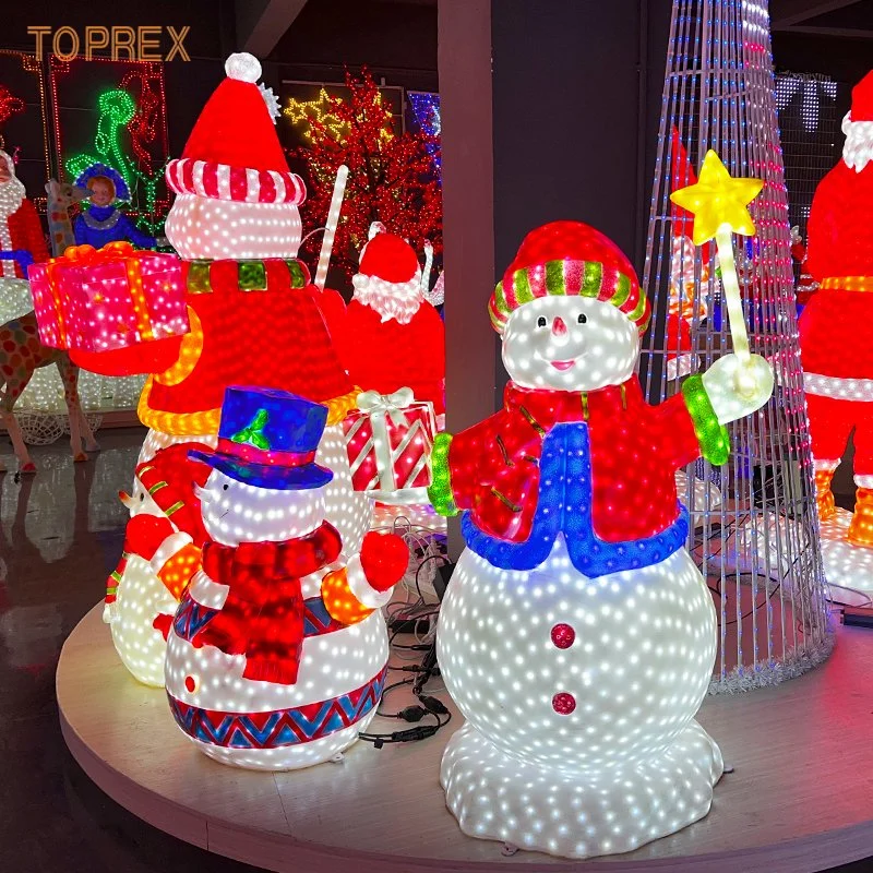 Toprex Santa Claus Decor LED luces de resina para las vacaciones de Navidad