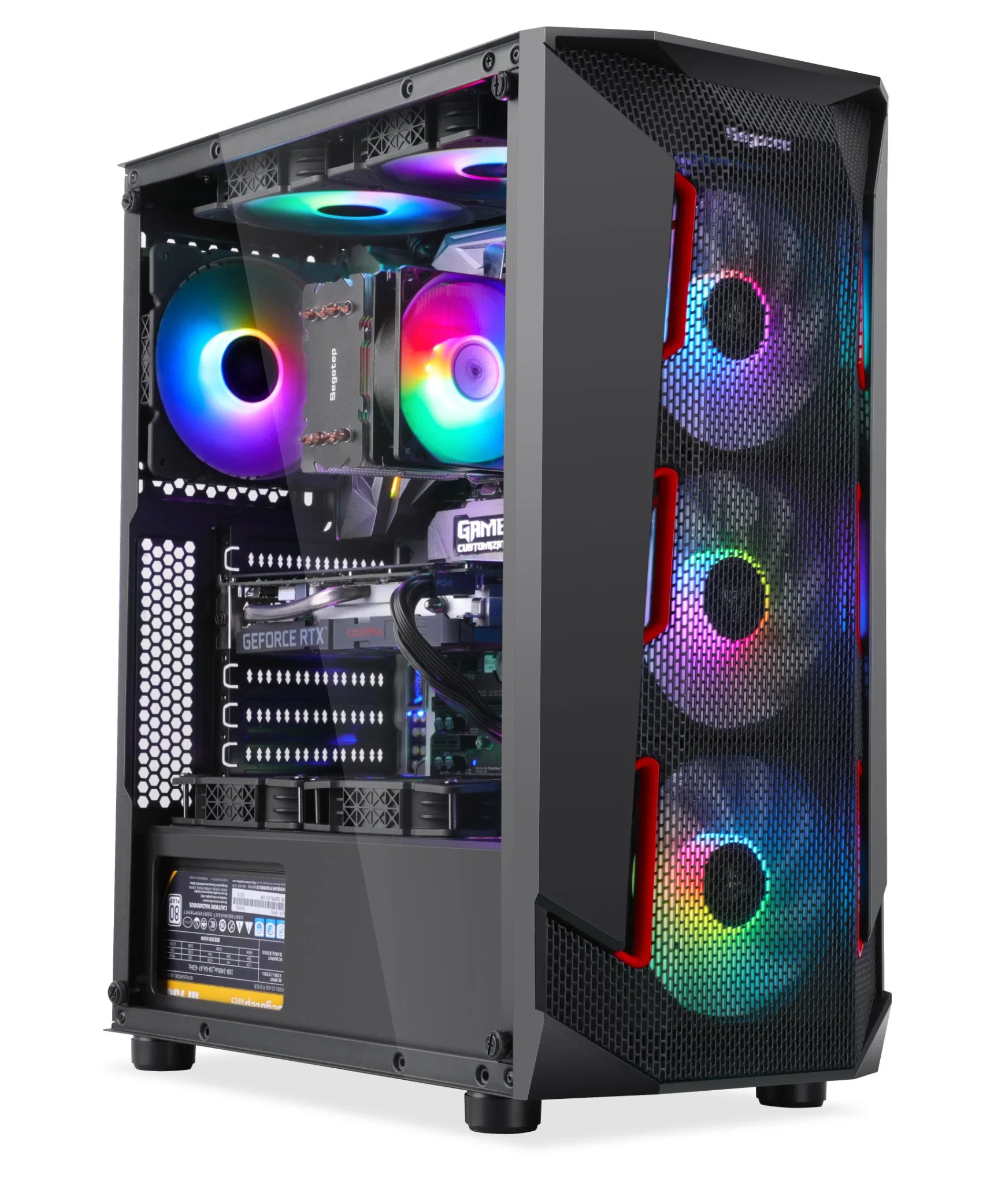 ATX MID-Tower PC Gaming Case with Front I/O USB Type-C