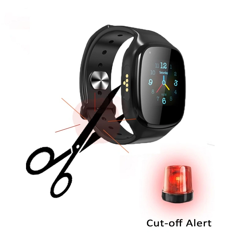 4G Anti Took off Offender Prinsoner Management Smart Watch GPS Tracker