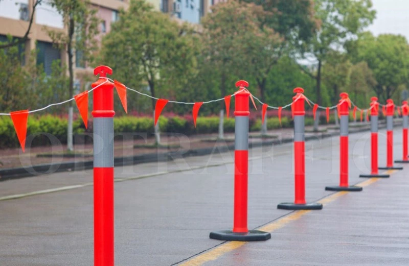 Optraffic High quality/High cost performance Removable Plastic PE Australian Road Safety Warning Post T-Top Traffic Bollard