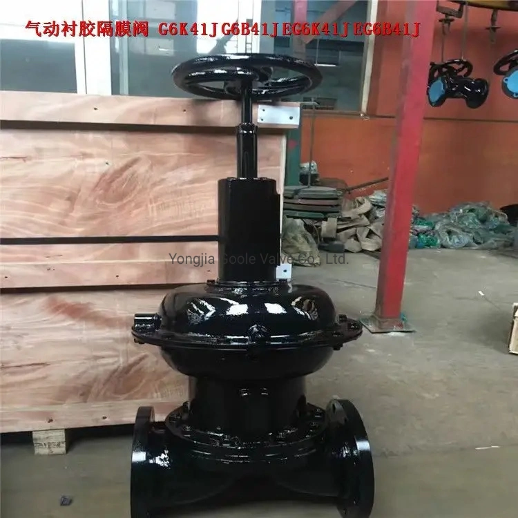 ANSI Standard Weir Pattern Rubber Lined Diaphragm Valve