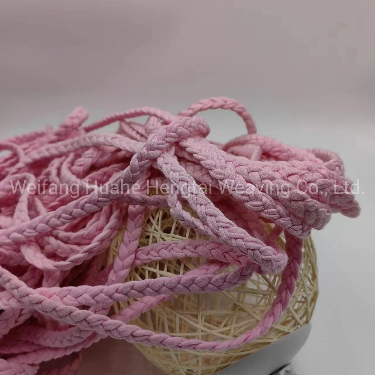 Factory Direct Sales of Three-Strand Colored Cotton Rope Shoes and Hats Accessories