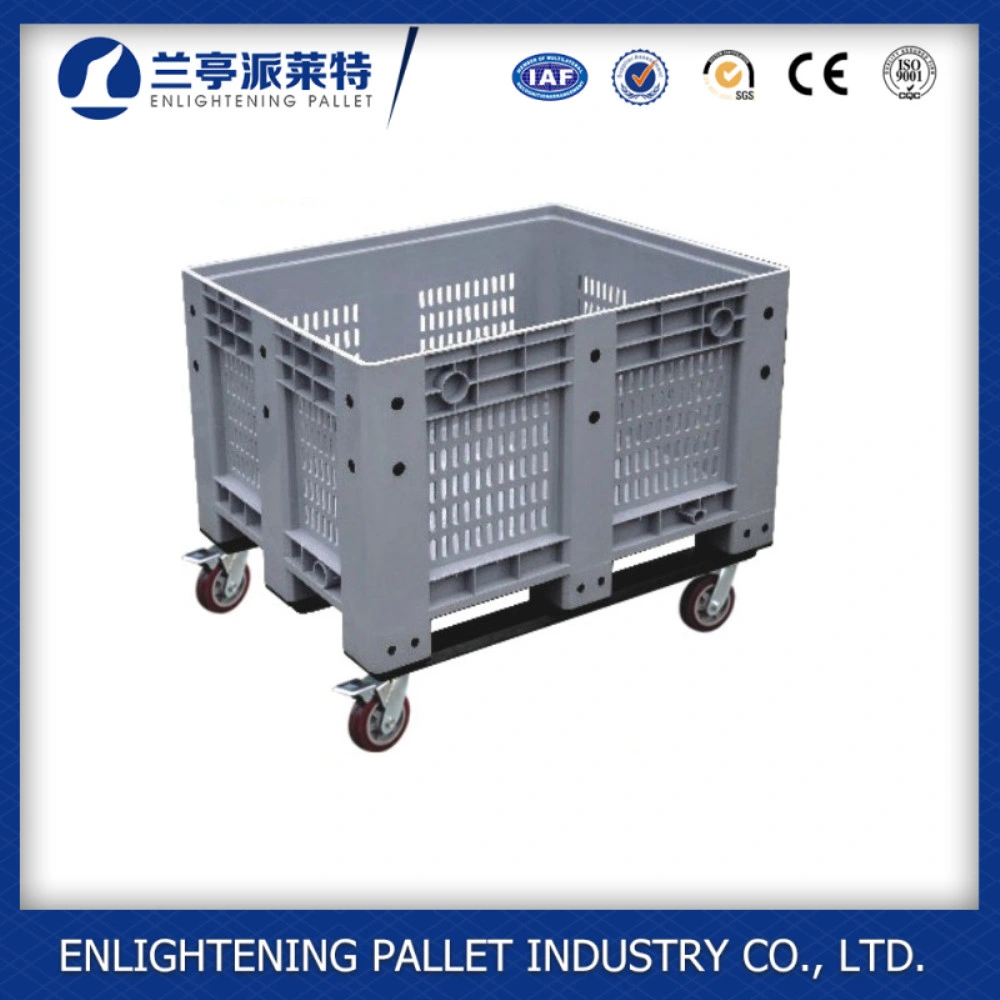 Ventilated Plastic Stacking Euro Pallet Tank Box