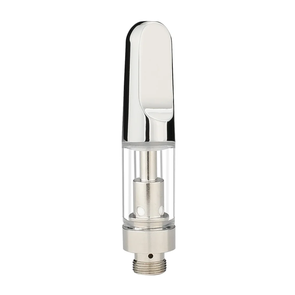 Heißer Verkauf Gold 510 Gewinde Patrone Glas Vaporizer Pen 0,5ml 1mL Think Oil Ceramic Empty Tank Atmoizer