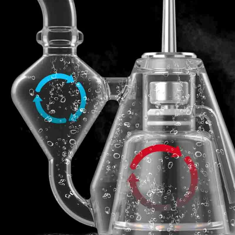 Originales de Originales de fábrica Hookah Beleaf DAB Digital T-Enail cera vaporizador Vaporizador de hierba de vidrio multifuncional aduanas OEM ODM DAB Rig vaporizador Venta caliente de EE.UU.