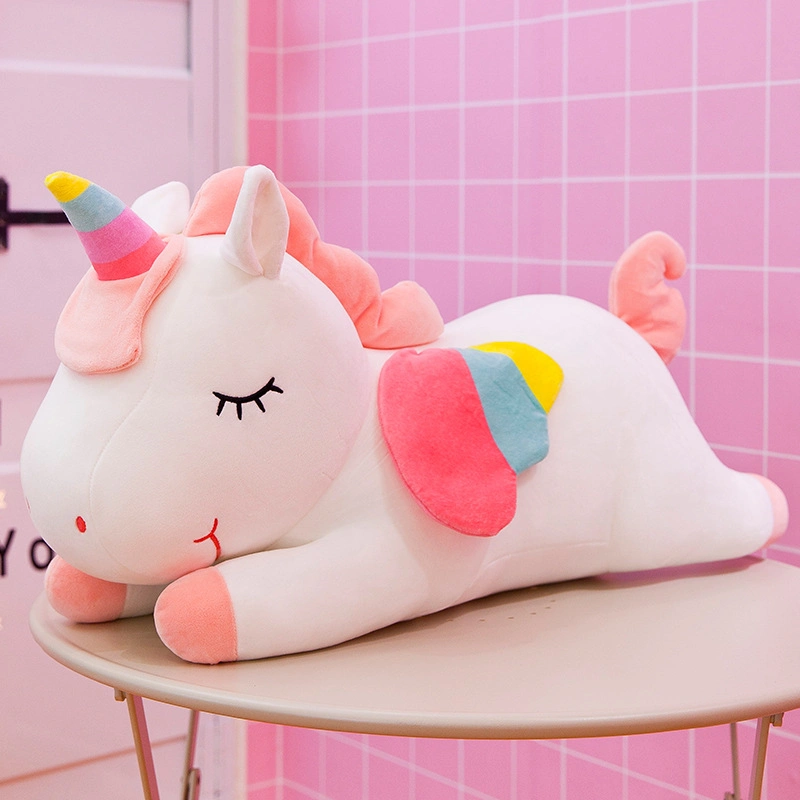 New Design Manufacture Soft Plush Stuffed Unicorn Animal Doll Cute Pillow Toy