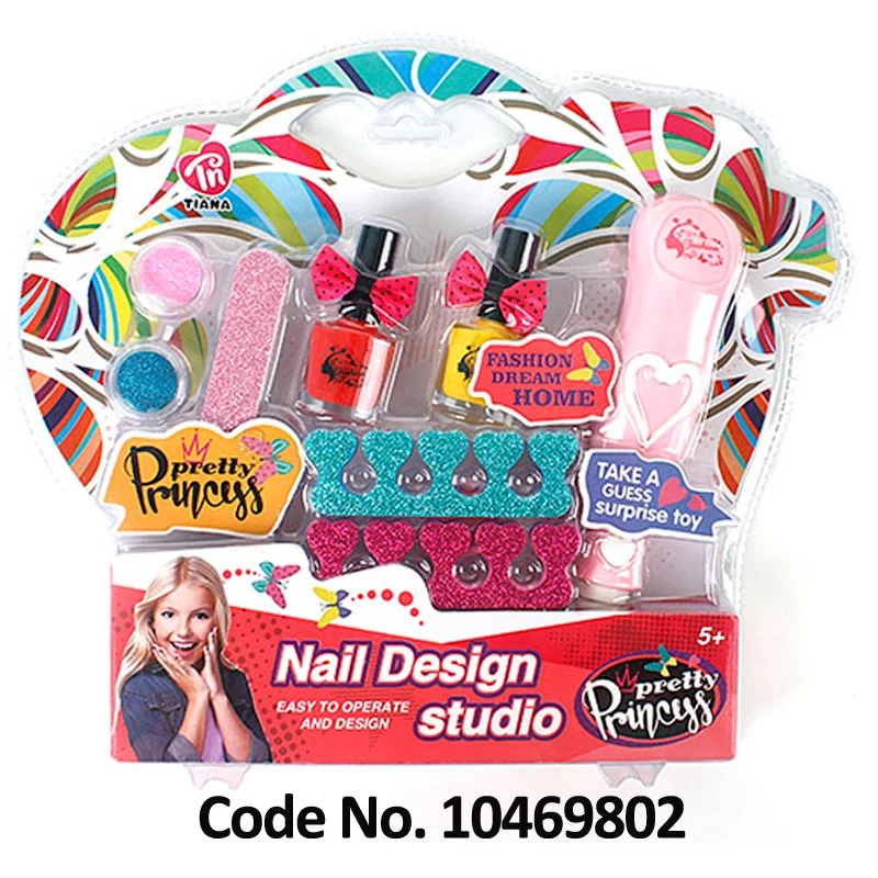 Girl Toys Pretend Play Children Nail Salon Kit Kid Beauty Set Toys