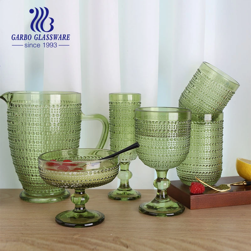 Best Summer Glassware Solid Green Trinkglas Tasse Glas Set Großglas