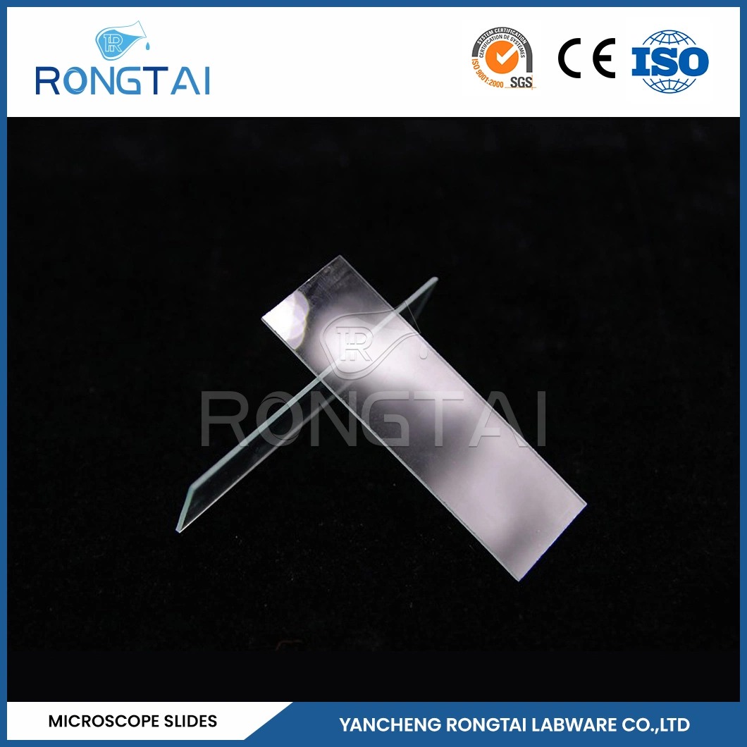 Rongtai Laboratory Glass Slide Manufacturers Anatomy Microscope Slides China 7101 7102 7105 7107 7109 Large Microscope Slides