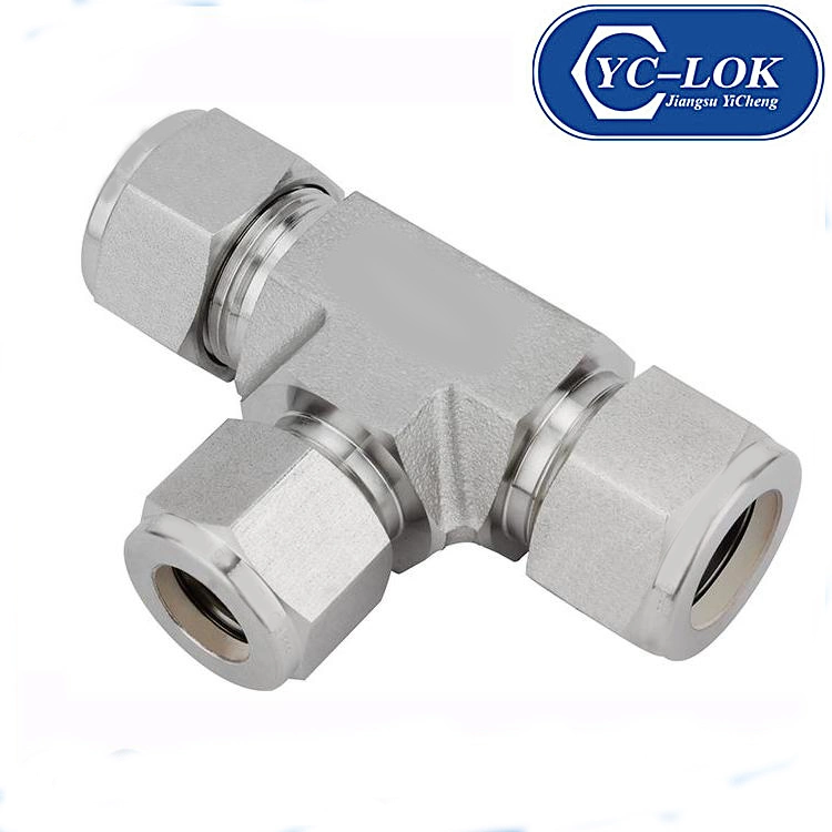 2019 China New Style Car Carbon Stainless Steel O-Ring Tee Hydraulic Tube Fittings Metric Female Tube Jionts