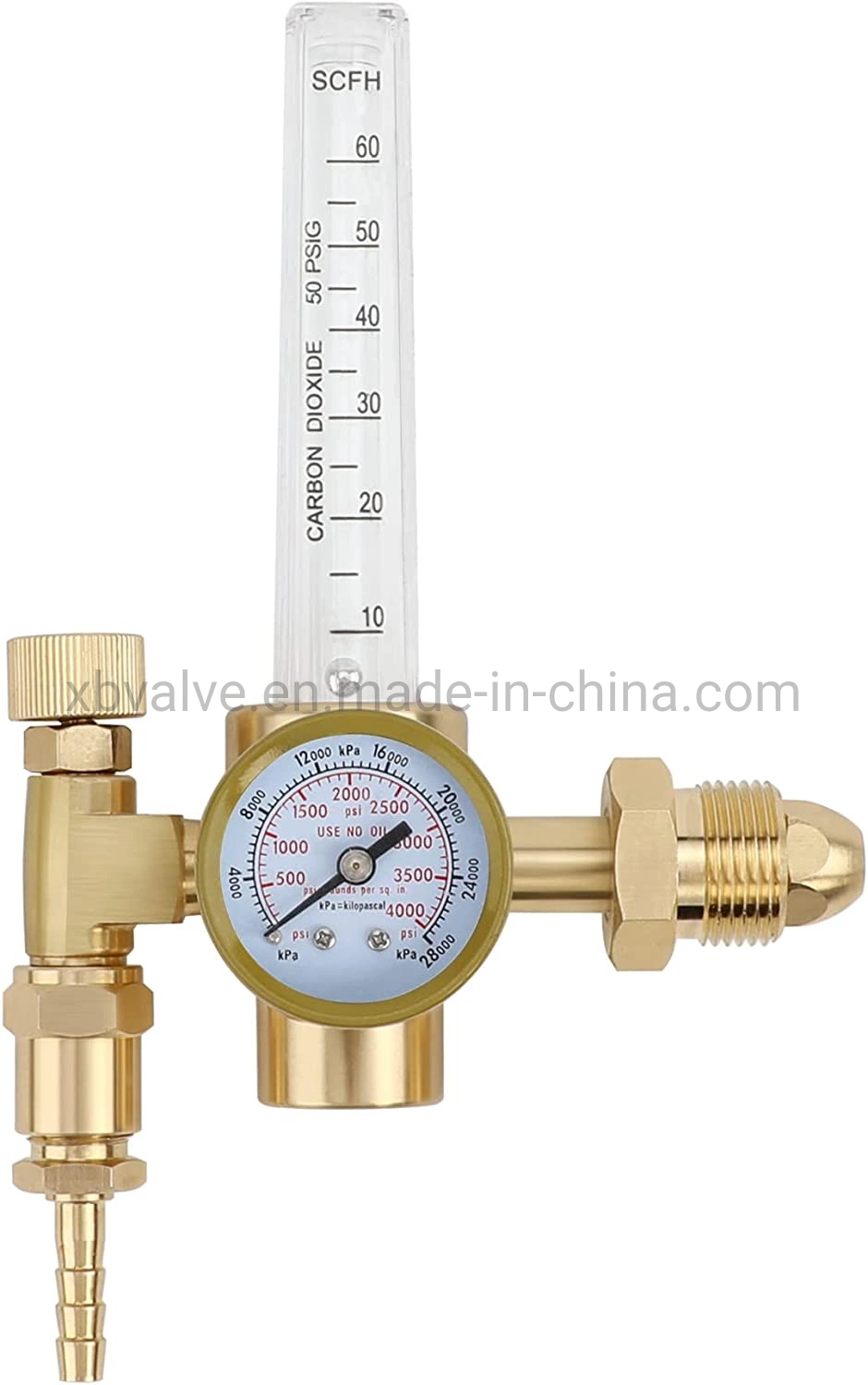 Factory Price Argon/CO2 MIG TIG Flow Meter Gas Regulator Gauge with 6.59FT Gas Hose Welding Welder