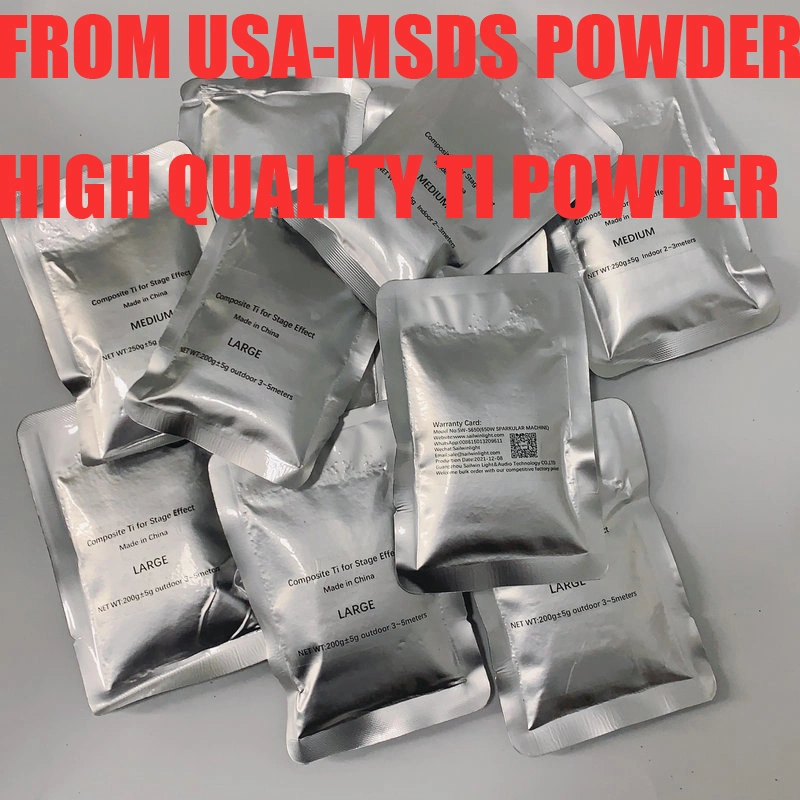 USA Stock Titanium MSDS Composite Ti Powder for DMX Sparkular Machine