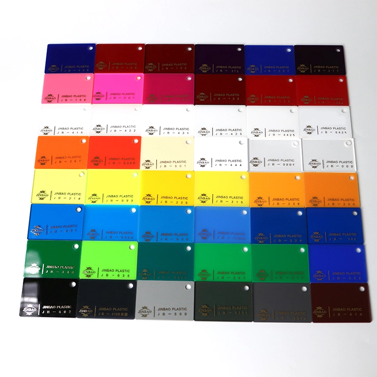 Jinbao Silk 2mm 3mm 4mm Screen Printing on PMMA Lowes Colored Perspex Clear Plastic Sheet Acrylic