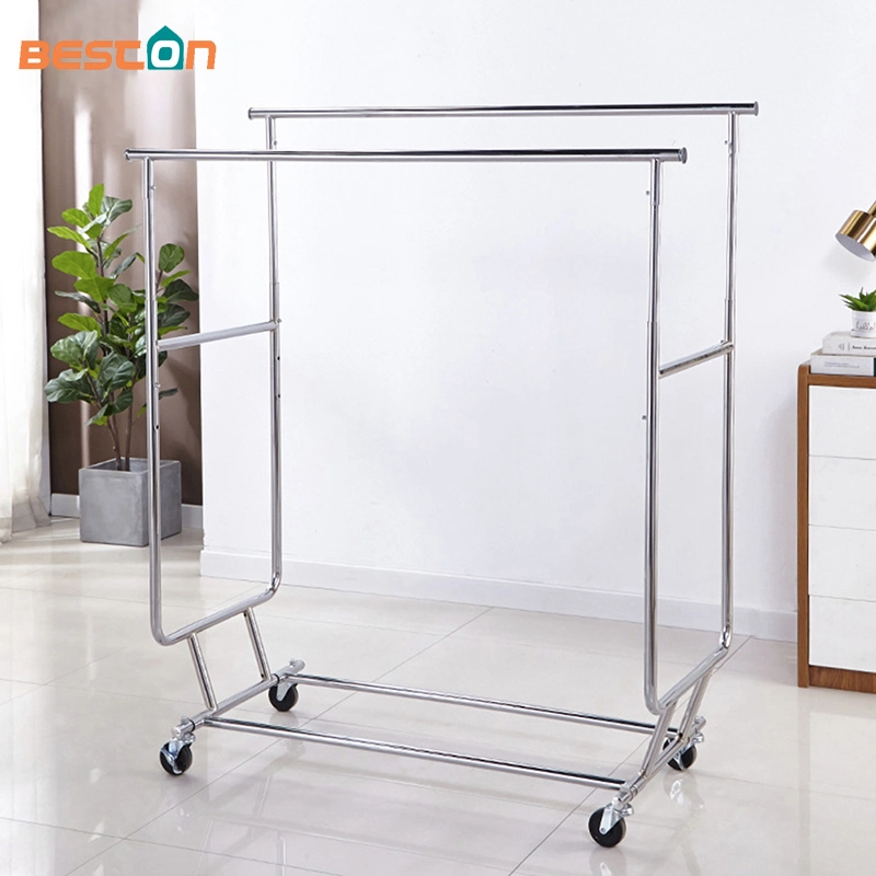 Store Garment Display Rack Metal Cloth Hanging Stand