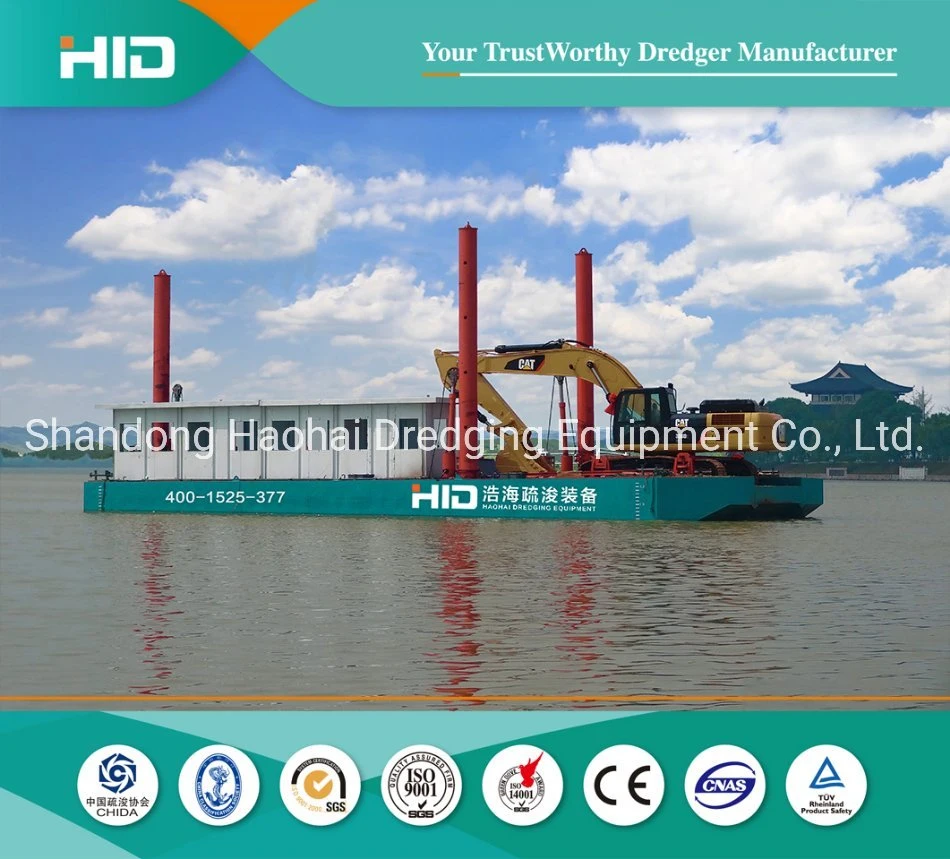 Working Barge Excavator Barge 36tons Excavator Mining Excavator Transportation Barge Platforms for Sale