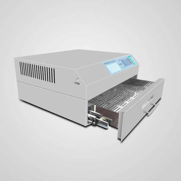 370*450mm Solder Size Infrared Lead Free Desktop Reflow Oven Puhui T962A+