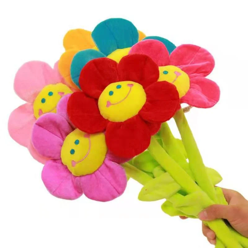 Stuffed Colorful Flowers Plush Toy for Gift