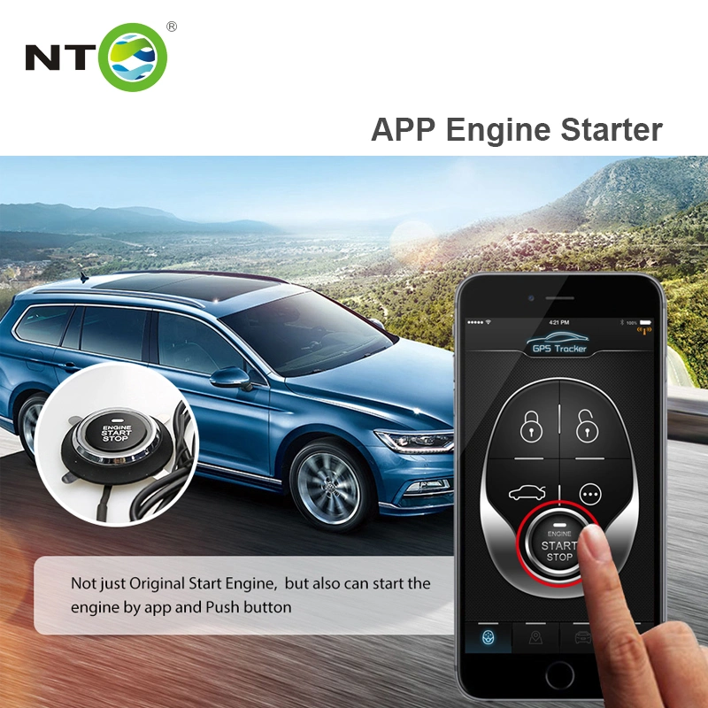 Botón de arranque de alarma de coche Tracker GPS Dispositivo de alarma de coche