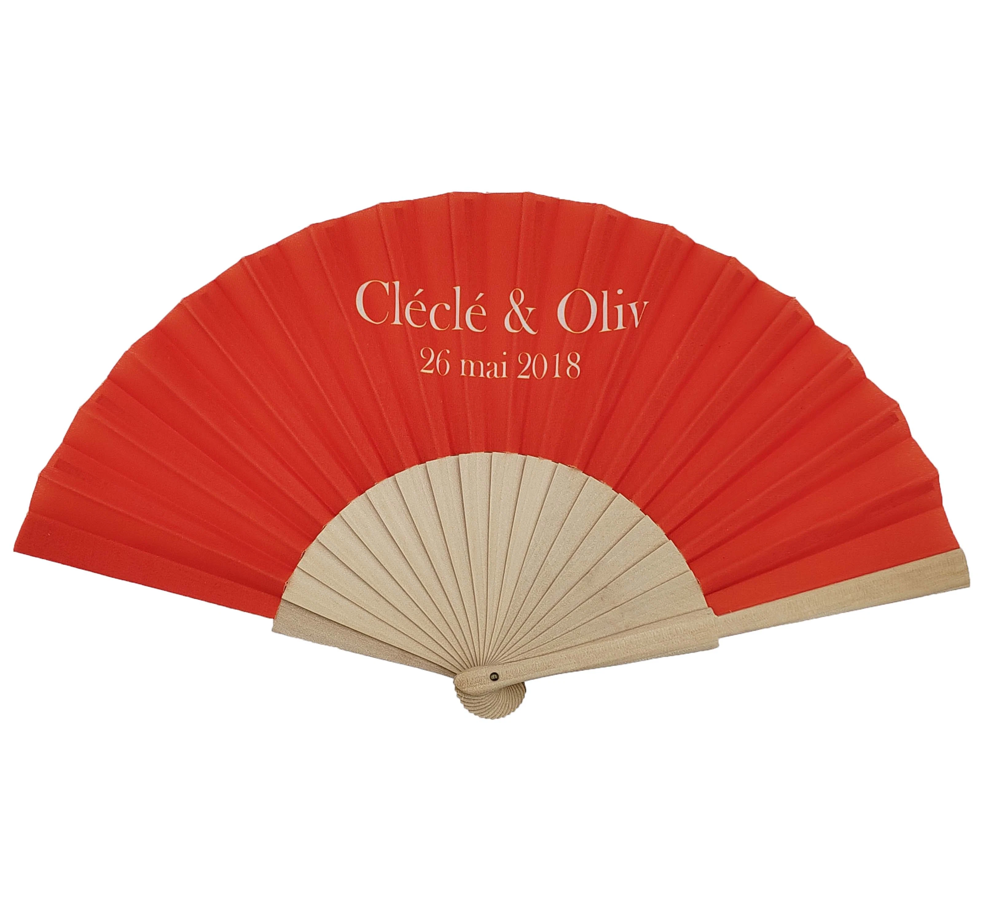 Wholesale/Supplier Advertising Promotional Hand Fan Wooden/Plastic/Bamboo 21/23/33cm Rib with Fabric/Paper Folding Hand Fans Customized