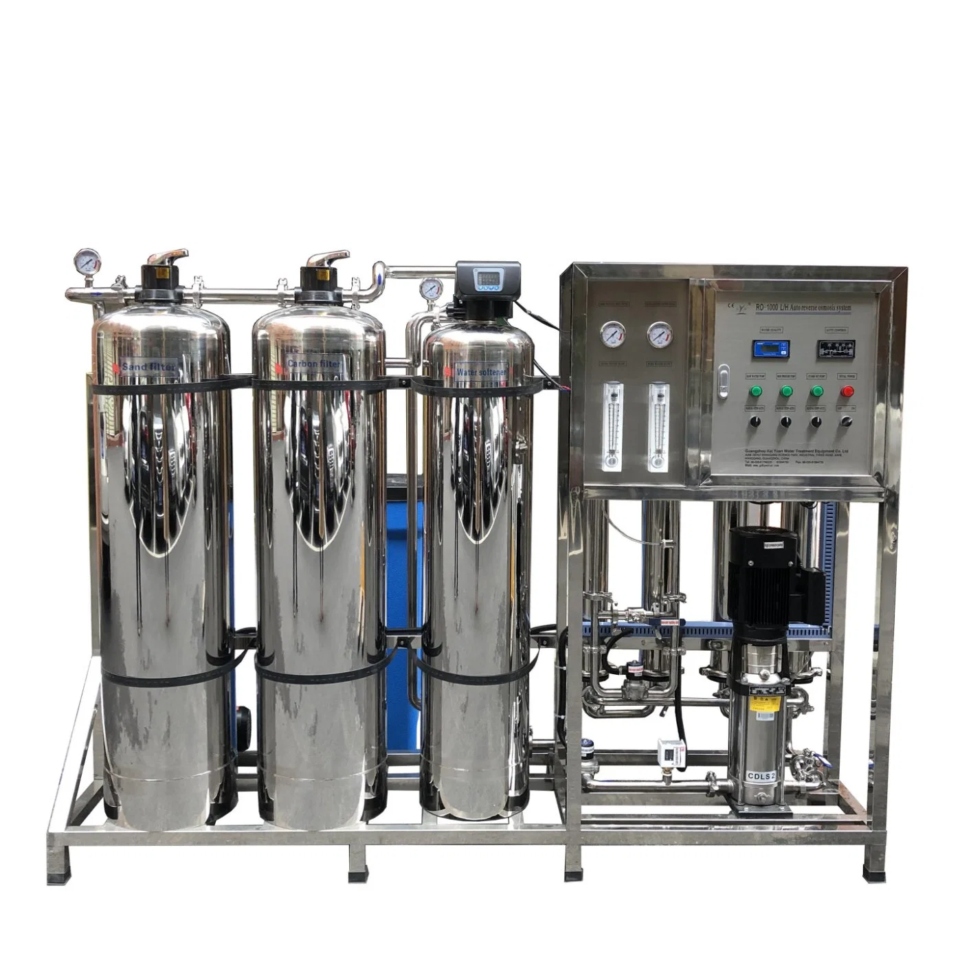 Hot Sale 1000L/H Reverse Osmosis System Industrial Water Treatment Machine Well Water Purified Plant RO Water Filter