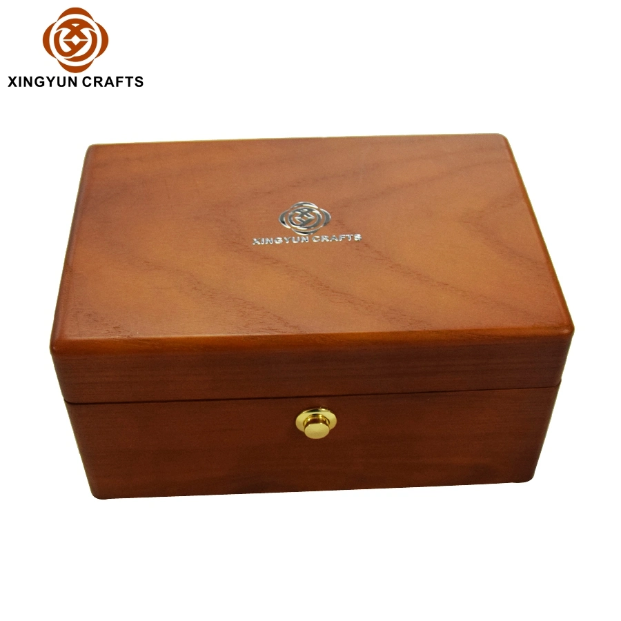 Wooden Watch Gift Packing Box Wood Jewelry Gift Package Box Brown Wood Box