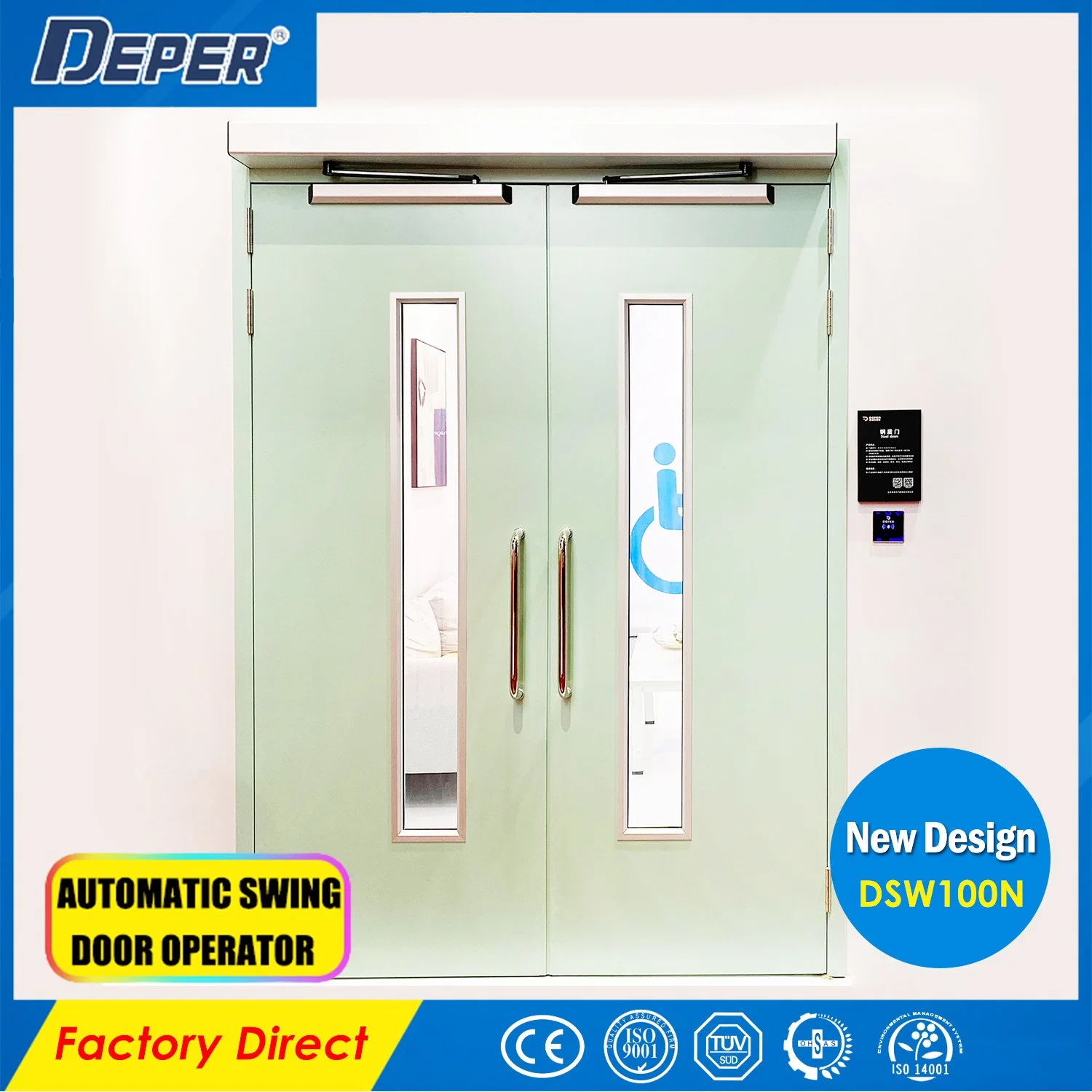 No Touch Automatic Swing Door Operator for Hospital Steel Door