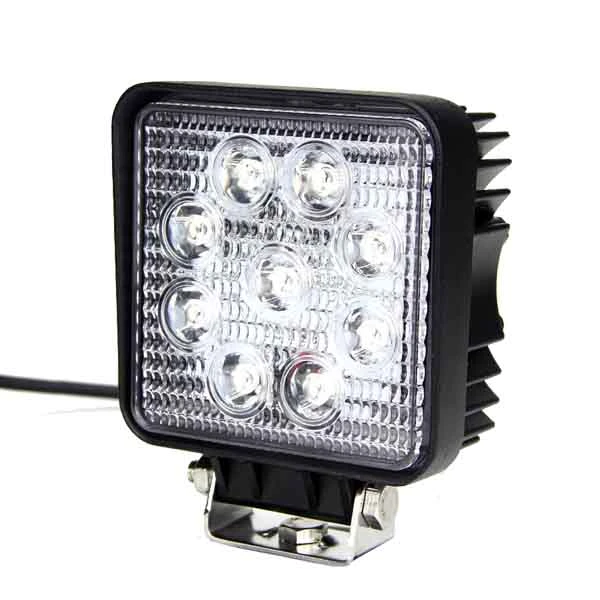 12V 24V 4en la Plaza 27W LED lámpara de trabajo para los tractores camiones