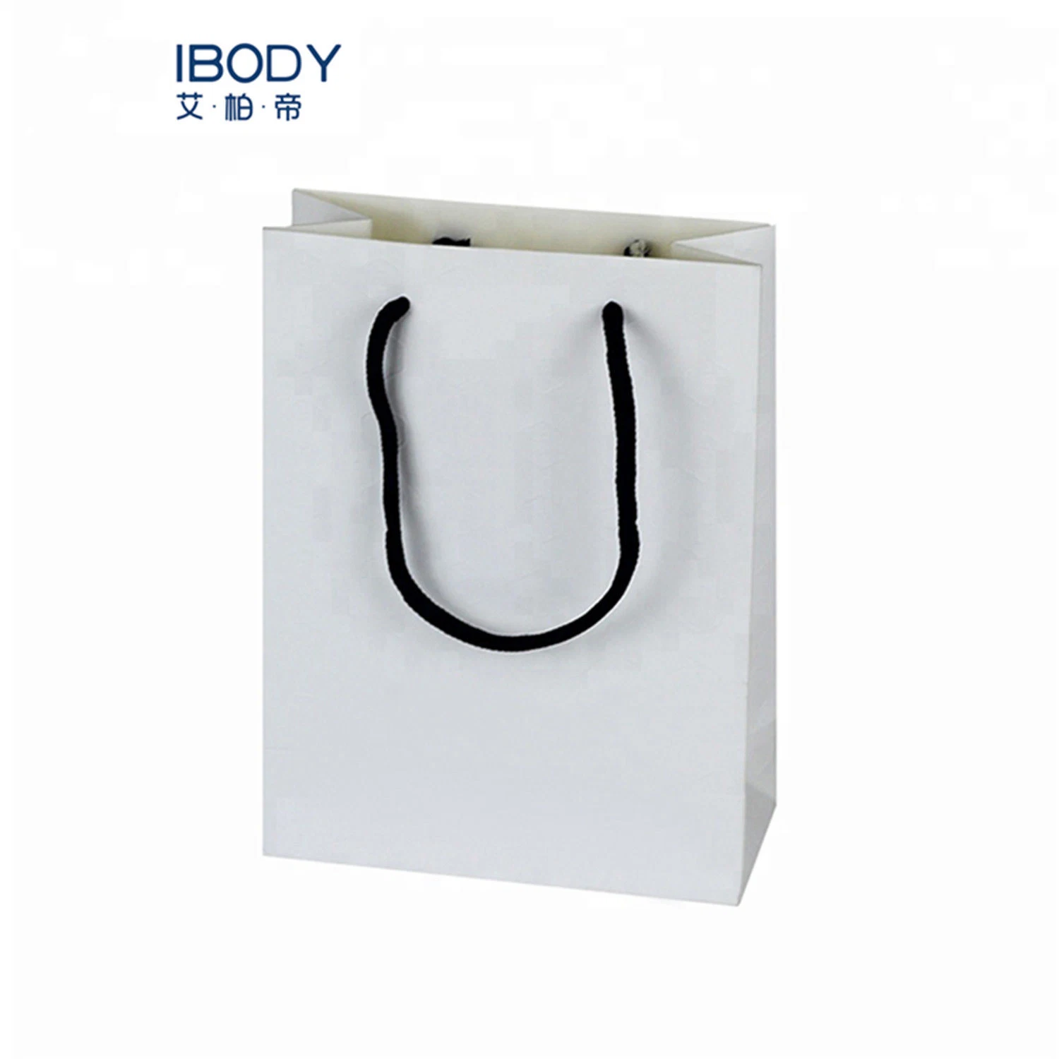 White Paper Bag Custom Printed Paper Bags with Rope Handle for Women Dresses Packing Kids Clothing Packing