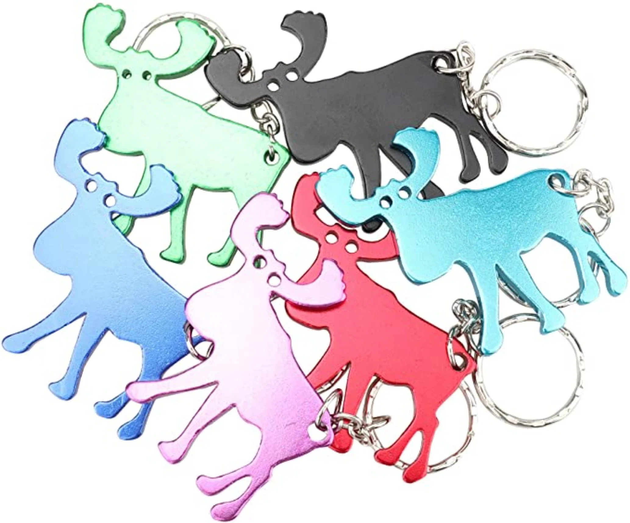 Fashion Custom Printing Color Metal Key Ring Personalized Souvenir Gift Bottle Opener Keychain